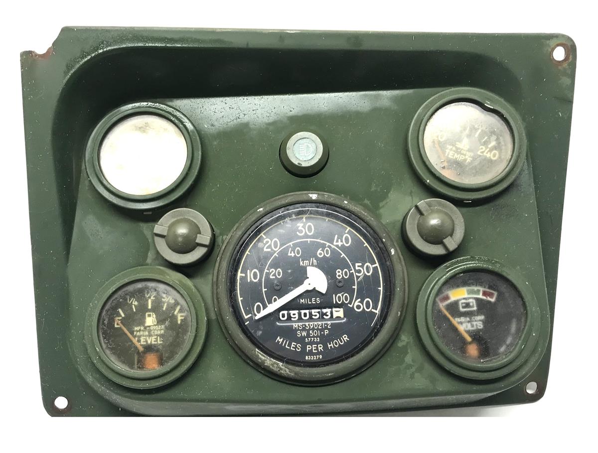 Used Plastic HMMWV Instrument Panel with Gauges